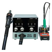 Паяльная станция прецизионная Kaisi 8624P-245, фен 100C - 450C, паяльник стандарта JBC 245 200C - 500C, 6 каналов памяти, 800W