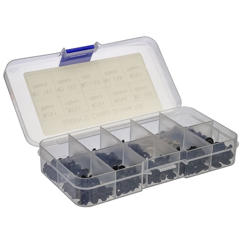 Набір гвинтів 500 шт для ноутбуків та дрібної техніки у пластиковому боксі