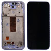 Дисплей Samsung Galaxy A54 A546 з тачскріном (OLED Small Glass з фіолетовою рамкою)