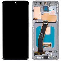 Дисплей Samsung Galaxy S20 G980F G981 з тачскріном (OLED із сірою рамкою)