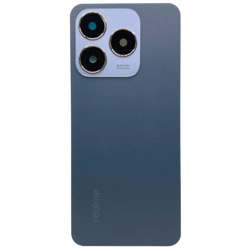 Задня кришка Realme C63 4G (синя зі склом камери)