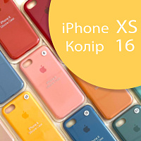 Чохол Silicone case для iPhone Xs оригінал (жовтий canary yellow №16)