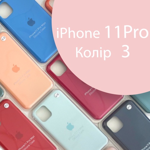 Чохол Silicone case для IPhone 11 pro оригінал (розовий pink sand №3) фото 2