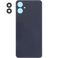 Задня кришка Samsung Galaxy A06 5G A066F (чорна оригінал Китай зі склом камери)