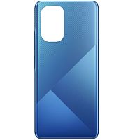 Задня кришка Xiaomi Poco F3, Redmi K40 (синя - логотип Poco)