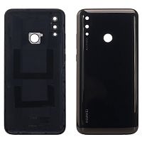 Задня кришка Huawei P Smart 2019 POT-LX1 (чорна оригінал Китай зі склом камери)