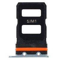 Держатель Sim карты Xiaomi 12, 12X (зеленый на 2 SIM)