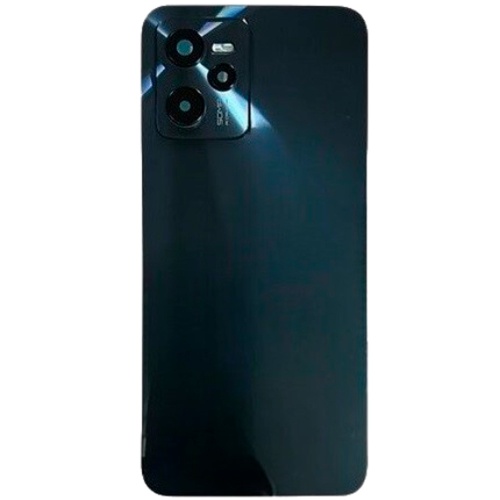 Задняя крышка Realme C35 (черная оригинал Китай со стеклом камеры)