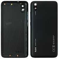 Задняя крышка Xiaomi Redmi 7A m1903c3eg (черная оригинал Китай со стеклом камеры)