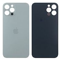 Задня кришка Apple iPhone 12 Pro (біла оригінал Китай з великим отвором)