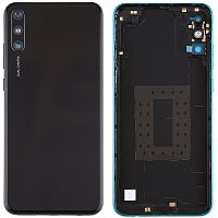 Задняя крышка Huawei Enjoy 10e MED-AL00 (черная, Midnight Black оригинал Китай со стеклом камеры)