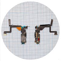 Шлейф Apple iPhone 14 Pro з роз'ємом зарядки та мікрофонами (чорний оригінал 100%)