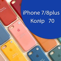 Чохол Silicone case для iPhone 7 Plus 8 Plus (синій №70)