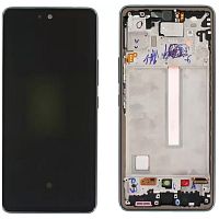 Дисплей Samsung Galaxy A53 5G A536B + тачскрин (оригинал OEM SP с черной рамкой)