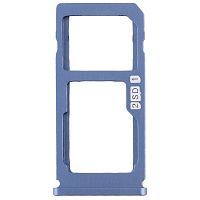 Держатель Sim карты Nokia 8 (синий Tempered Blue 2 SIM (1 SIM + Micro SD))