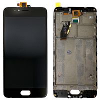 Дисплей Meizu M5s M612H з тачскріном (чорний оригінал 100% з рамкою)