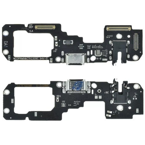 Шлейф Realme 9 RMX3521 з роз'ємом зарядки, навушників та мікрофоном - нижня плата (AAA) Шлейф Realme 9 RMX3521 з роз'ємом зарядки, навушників та мікрофоном - нижня плата (AAA)