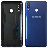 Задняя крышка Samsung Galaxy M20 M205F (синяя оригинал Китай без стекла камеры)