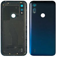 Задняя крышка Motorola Moto E6s 2020 XT2053  (синяя оригинал Китай)