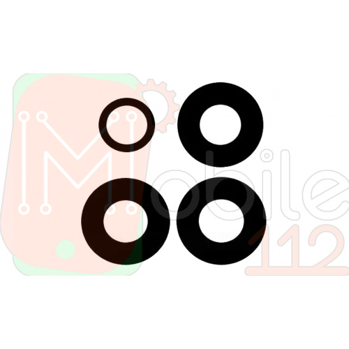 Скло камери Oppo Reno5, Reno5 5G, Reno 5 Pro 5G (чорне комплект 4 шт)