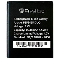 Акумулятор Prestigio PAP 3458 PAP 3459 PAP 3460 Duo MultiPhone PSP 3459 1800 mAh