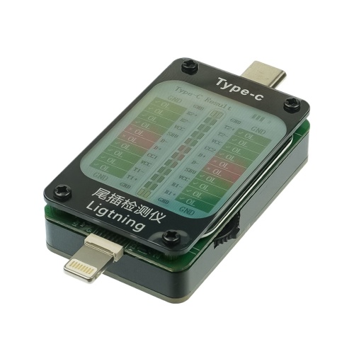 Тестер разъёмов питания Aida A-V68, Type C/ Lightning с ЖК дисплеем и встроенным АКБ Тестер разъёмов питания Aida A-V68, Type C/ Lightning с ЖК дисплеем и встроенным АКБ