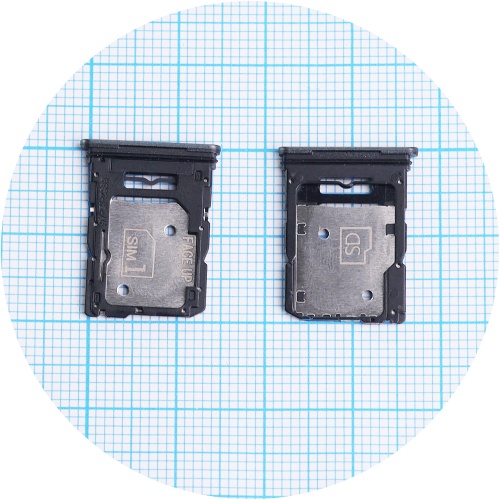 Тримач Sim карты Motorola Moto G85 XT2427-3 (сірий 2 SIM (1 SIM + Micro SD))