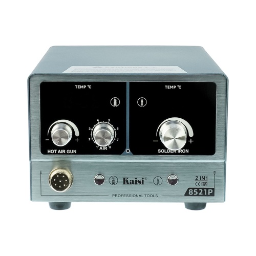 Паяльная станция прецизионная Kaisi 8521P-115, фен 100C - 450C, паяльник стандарта JBC 115 200C - 500C, 800W фото 3