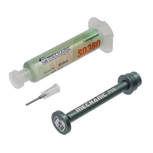 Флюс-паста Mechanic SD360 10мл у шприці з алюмінієвим штовхачем, безвідмивна, слабоактивна фото 2