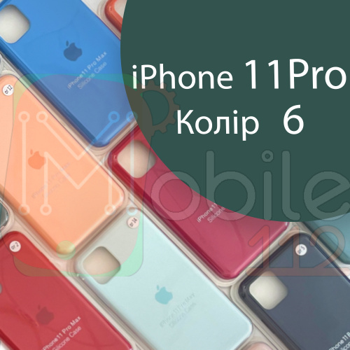 Чохол Silicone case для IPhone 11 pro оригінал (зелений pine green №6) фото 2