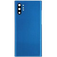Задняя крышка Samsung Galaxy Note 10 Plus N975F (синяя оригинал Китай со стеклом камеры)