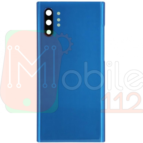 Задня кришка Samsung Galaxy Note 10 Plus N975F (синя оригінал Китай зі склом камери)