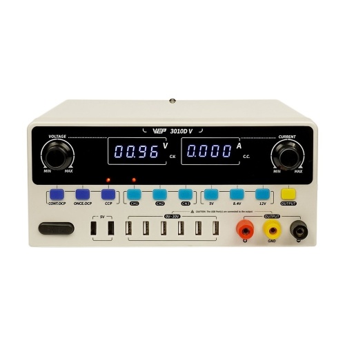 Блок питания лабораторный WEP 3010D-V, 30V 10A, с цифровой индикацией (V/A), 3 канала памяти, 2 USB 5V/2A, 6 USB 0V-30V/ 0A-10A фото 2 Блок питания лабораторный WEP 3010D-V, 30V 10A, с цифровой индикацией (V/A), 3 канала памяти, 2 USB 5V/2A, 6 USB 0V-30V/ 0A-10A фото 2