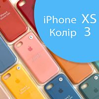 Чохол Silicone case для iPhone X, iPhone XS (синій №3)