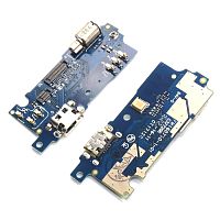 Шлейф Meizu M3S M3S mini з роз'ємом зарядки, мікрофоном та вібро - нижня плата