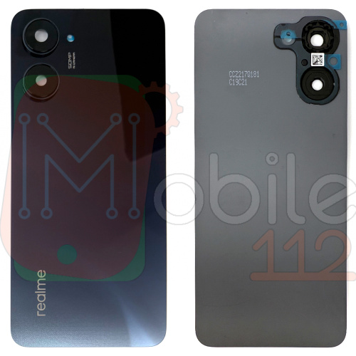 Задня кришка Realme 10 RMX3630 (чорна Original New зі склом камери)