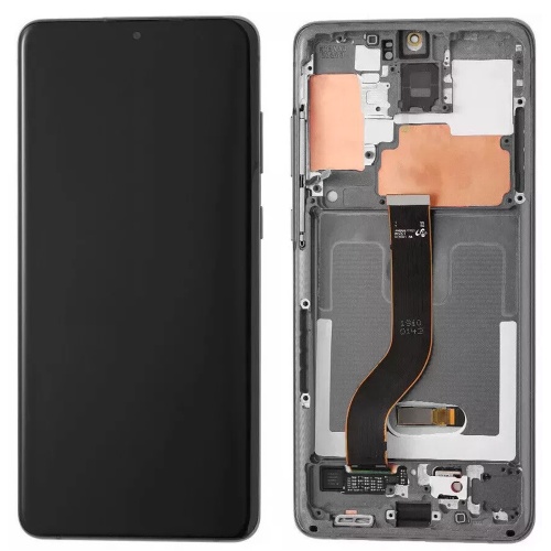 Дисплей Samsung Galaxy S20+ Plus G985F G986F  з тачскріном (OLED із сріблястою рамкою)