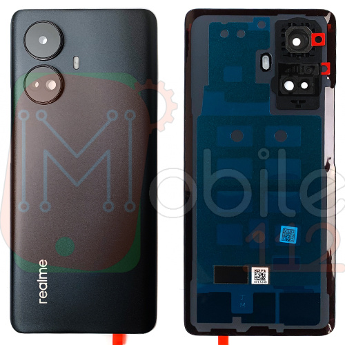 Задня кришка Realme 10 Pro+ Plus 5G RMX3687 (чорна Original New зі склом камери)
