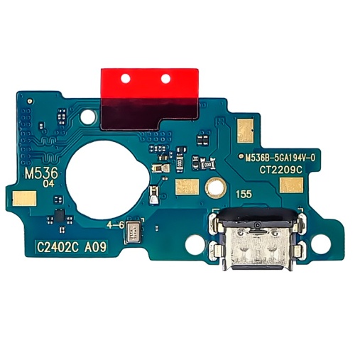 Шлейф Samsung Galaxy M53 5G M536B з роз'ємом зарядки та мікрофоном - нижня плата (AAA)