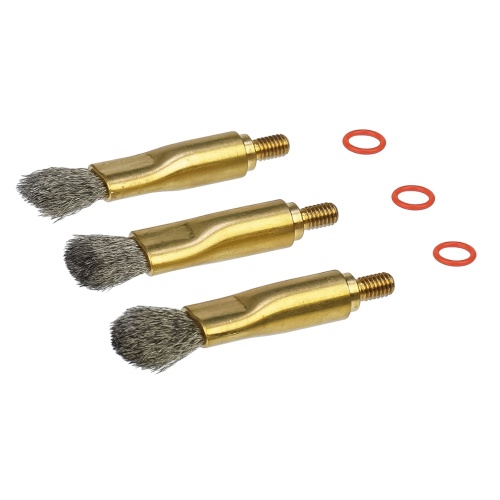 Набір насадок на дротяні щітки QianLi Steel Brush, сталеві, під ручки з цанговими затискачами QianLi та Mega-Idea (3 шт)