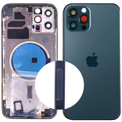 Корпус Apple iPhone 12 Pro (синій оригінал Китай US)