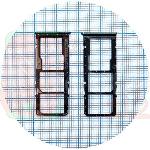 Тримач Sim карти Xiaomi Poco M5 (зелений на 2 SIM + Micro SD)