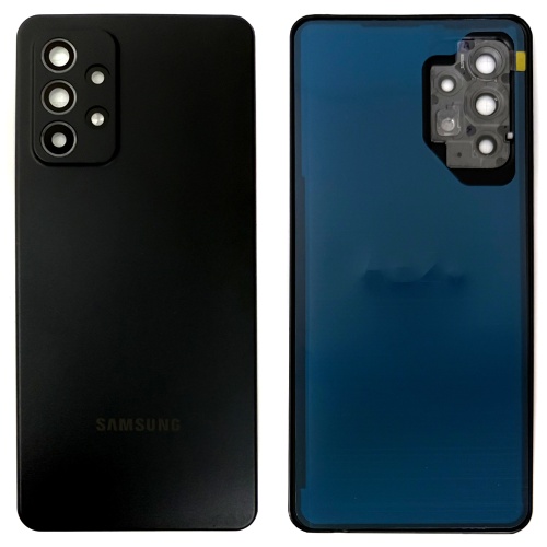 Задня кришка Samsung Galaxy A52 A525F (чорна оригінал Китай зі склом камери)