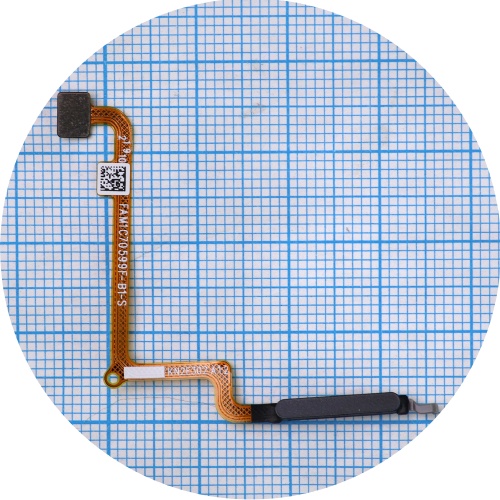 Шлейф Xiaomi Redmi 14C, Poco C75 з кнопкою включення та сканером відбитка пальця (чорний оригінал Китай)