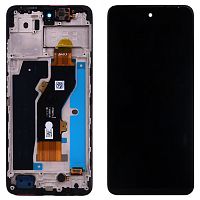 Дисплей Tecno Spark 20 KJ5 з тачскріном і рамкою (оригінал Китай)
