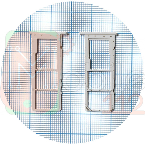 Тримач SIM карти Samsung Galaxy A02s A025F (білий на 2 SIM + MicroSD)