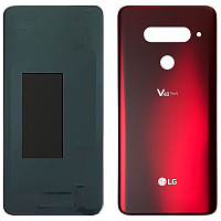 Задня кришка LG V40 ThinQ V405 (червона оригінал Китай)