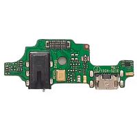 Шлейф Tecno Spark 4 KC8 з роз'ємами зарядки та навушників, мікрофоном - нижня плата (оригінал Китай)