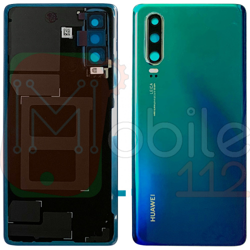 Задняя крышка Huawei P30 ELE-L29 (синяя Original New со стеклом камеры)