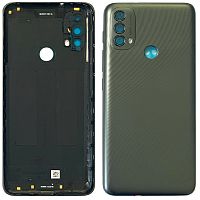 Задняя крышка Motorola Moto E40 XT2159 (черная оригинал Китай)